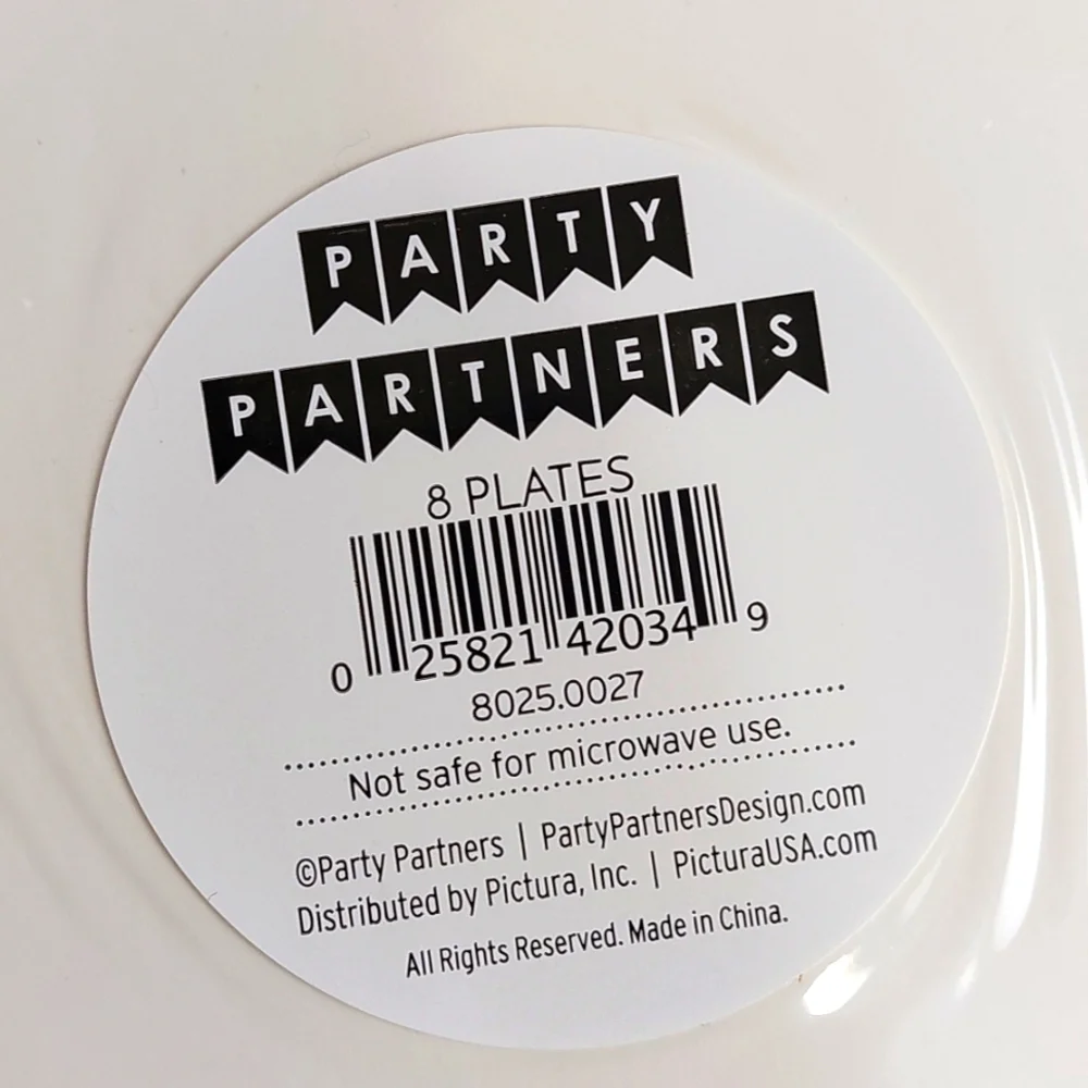 Disposable Kitty Design Plates